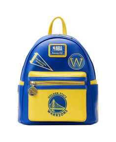 Мужской и женский мини-рюкзак Golden State Warriors с нашивками Loungefly