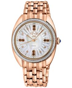 Женские часы Palermo Swiss Quartz Rose из нержавеющей стали 35 мм GV2 by Gevril