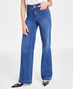 Женские джинсы широкого кроя с высокой посадкой I.N.C. International Concepts