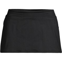 Женская мини-юбка для плавания Lands&apos; End, черный