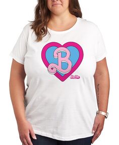 Модная футболка с рисунком Барби больших размеров Air Waves, белый
