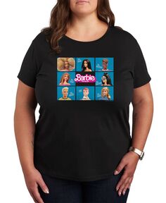 Модная футболка с рисунком Барби больших размеров Air Waves, черный