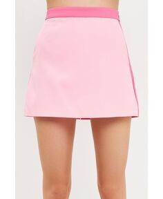 Женская юбка-юбка с цветными блоками English Factory, розовый