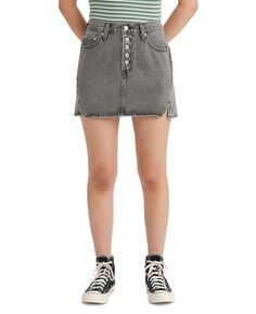 Женская хлопковая мини-юбка из денима с застежкой на пуговицы Icon Twisted Icon Levi&apos;s Levis