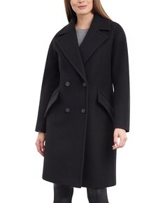 Женское двубортное пальто с заниженными плечами Lucky Brand, черный