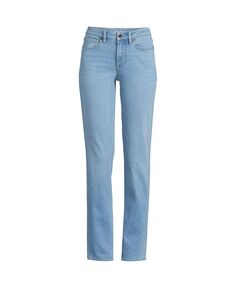 Женские синие джинсы-бойфренды для высоких женщин со средней посадкой Lands&apos; End