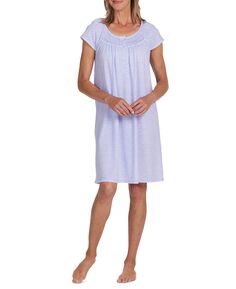 Женская ночная рубашка с короткими рукавами и принтом Miss Elaine
