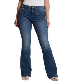 Женские сексуальные джинсы с высокой посадкой и расклешенными штанинами GUESS