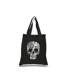 Рок-н-ролльный череп — сумка Word Art LA Pop Art, черный