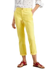 Женские брюки-чинос прямого кроя с манжетами TH Flex Hampton Tommy Hilfiger