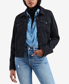 Женская оригинальная хлопковая джинсовая куртка дальнобойщика Levi&apos;s Levis