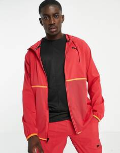 Красная тканая куртка с вентиляцией Puma Train