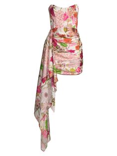 Мини-платье Chasing Dawn с цветочным принтом Katie May, розовый