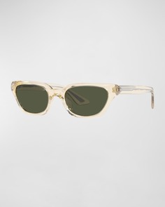 Солнцезащитные очки «кошачий глаз» 1983C из ацетата и кристаллов KHAITE x Oliver Peoples