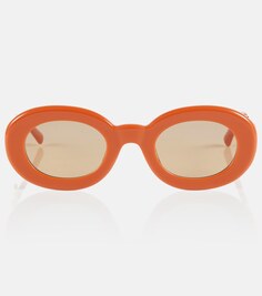 Овальные солнцезащитные очки Les Lunettes Pralu Jacquemus, оранжевый