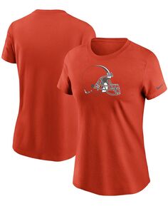 Женская оранжевая футболка с логотипом Cleveland Browns Essential Nike