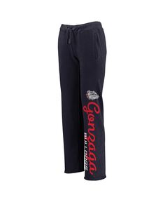 Женские темно-синие удобные флисовые спортивные штаны Gonzaga Bulldogs Fanatics, темно-синий