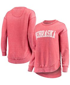 Женский свитшот-пуловер в винтажном стиле Scarlet Nebraska Huskers Pressbox