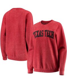 Женский красный свитер Texas Tech Red Raiders с удобным шнурком в винтажном стиле, базовый пуловер с аркой Pressbox, красный