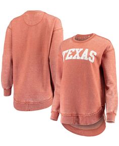 Женский свитшот-пуловер в винтажном стиле Texas Longhorns Texas Orange Pressbox