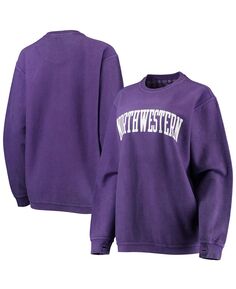 Женский фиолетовый свитер Northwestern Wildcats с удобным шнурком в винтажном стиле, базовый пуловер с аркой Pressbox