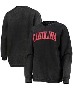 Женский черный свитер South Carolina Gamecocks с удобным шнурком в винтажном стиле, базовый пуловер с аркой Pressbox, черный