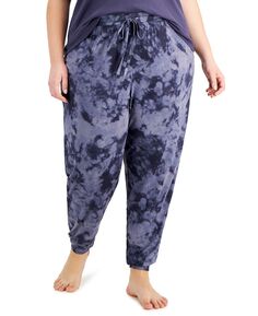 Пижамные брюки больших размеров с присборенными принтами Jenni