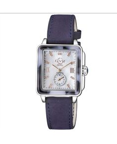 Женские часы GV2 Bari черепахово-синего цвета со швейцарским кварцевым ремешком, 34 мм Gevril