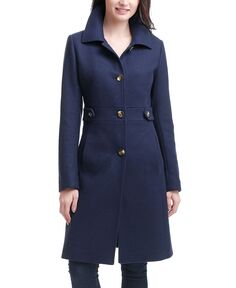 Женское прогулочное пальто из вересковой шерсти kimi + kai, темно-синий