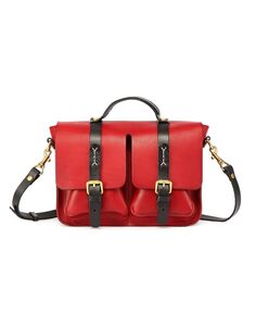 Женская сумка-портфель Speedwell из натуральной кожи OLD TREND, красный