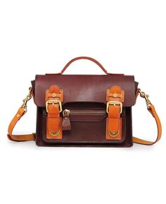 Женская мини-сумка Aster из натуральной кожи OLD TREND, коричневый
