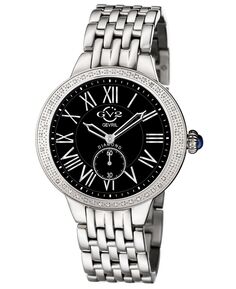 Женские швейцарские кварцевые часы Astor с бриллиантами, серебристый браслет из нержавеющей стали, 40 мм GV2 by Gevril