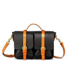 Женская сумка-портфель Speedwell из натуральной кожи OLD TREND, черный