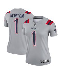 Женская майка Cam Newton Grey New England Patriots Inverted Legend Nike, серый