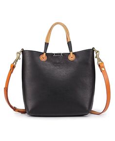 Женская мини-сумка-тоут Outwest из натуральной кожи OLD TREND, черный