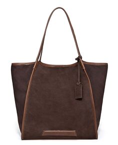 Женская большая сумка Pine Hill из натуральной кожи OLD TREND, коричневый