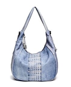Женская сумка-хобо-трансформер Dorado из натуральной кожи OLD TREND, синий