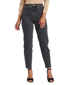 Женские прямые джинсы с высокой посадкой и высокой талией Silver Jeans Co., черный