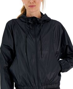 Легкая женская тканая куртка с капюшоном ID Ideology, черный