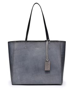 Женская большая сумка Out West из натуральной кожи OLD TREND, серый
