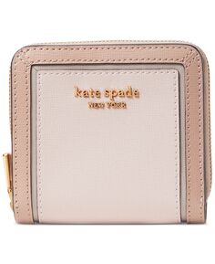 Компактный кошелек Morgan из сафьяновой кожи с цветными блоками kate spade new york