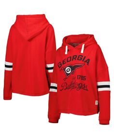 Женский пуловер с капюшоном Red Georgia Bulldogs Super Pennant Pressbox, красный