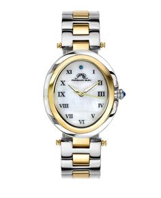 Женские овальные часы с браслетом из нержавеющей стали South Sea 105FSSO Porsamo Bleu, серебро