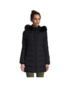 Женское зимнее пальто на высоком пуху Lands&apos; End, черный
