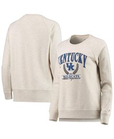 Женский пуловер реглан овсяного цвета Kentucky Wildcats Academy свитшот League Collegiate Wear