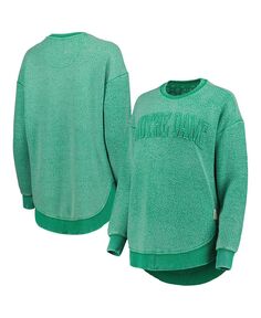 Зеленый женский пуловер Notre Dame Fighting Irish Ponchoville свитшот Pressbox, зеленый