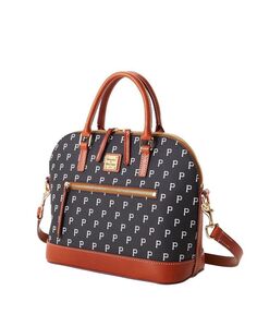 Женская фирменная сумка-саквояж Pittsburgh Pirates с выпуклой молнией Dooney &amp; Bourke, черный