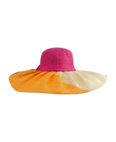Женская мода, объемная цветная летняя пляжная соломенная шляпа от солнца с водоворотом Laundry by Shelli Segal