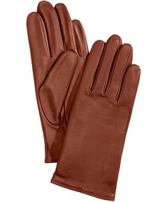 Кожаные технические перчатки с кашемировой подкладкой Charter Club