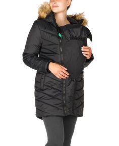 Lexi - Пальто для беременных 3в1 со съемным капюшоном Modern Eternity Maternity, черный